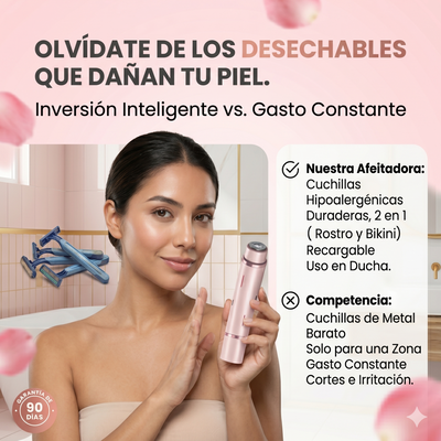 Piel suave y sin irritación: Tu solución 2 en 1 definitiva