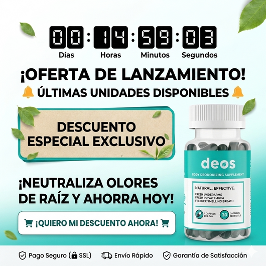 DEOS: Tu revolución contra el mal olor desde el interior.