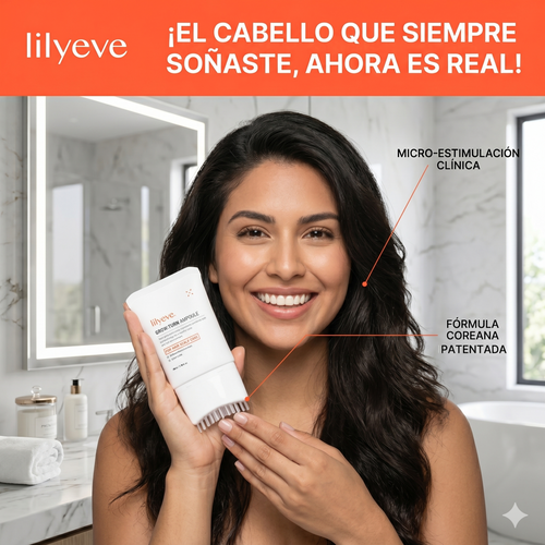 Dile adiós a la caída: El secreto coreano Lilyeve Grow:Turn Ampoule para un cabello más fuerte.