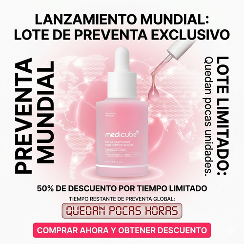 El Secreto Coreano Antiedad: Conoce el Medicube Ultra Light PDRN Pink Peptide Serum