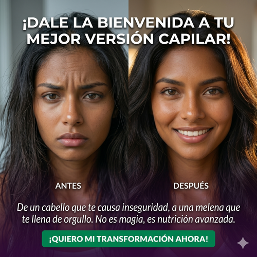 Detén la caída y recupera tu brillo con las cápsulas Hair Growth de Rainbow Nutrients.