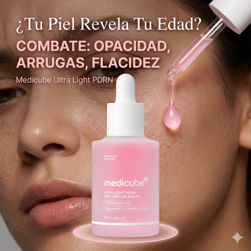 El Secreto Coreano Antiedad: Conoce el Medicube Ultra Light PDRN Pink Peptide Serum