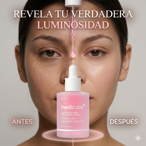 El Secreto Coreano Antiedad: Conoce el Medicube Ultra Light PDRN Pink Peptide Serum